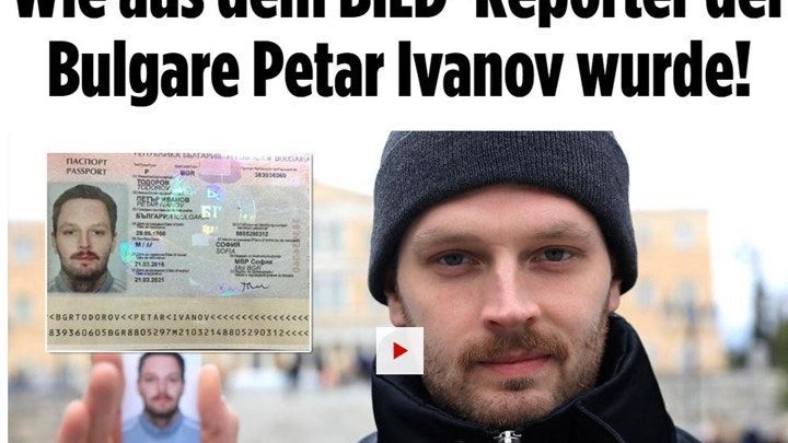 Δημοσιογράφος της Bild αγόρασε πλαστό διαβατήριο στην Ελλάδα – Το ρεπορτάζ που κάνει τον γύρο του κόσμου